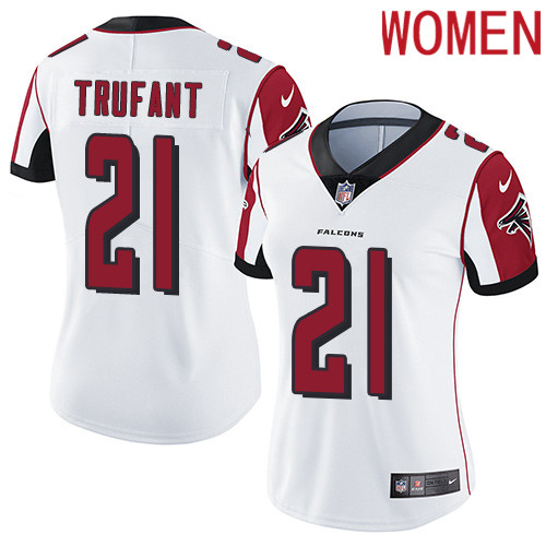 2019 Women Atlanta Falcons 21 Trufant white Nike Vapor Untouchable Limited NFL Jersey